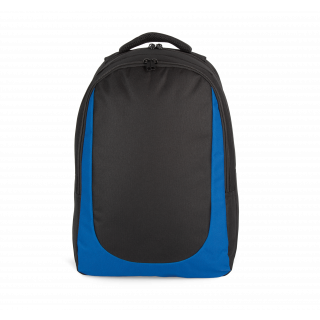 Sac à dos sports d’équipe KI0193 - Black / Royal Blue personnalisable - Vue de face