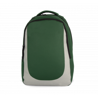 Sac à dos sports d’équipe KI0193 - Forest Green / Light Grey personnalisable - Vue de face