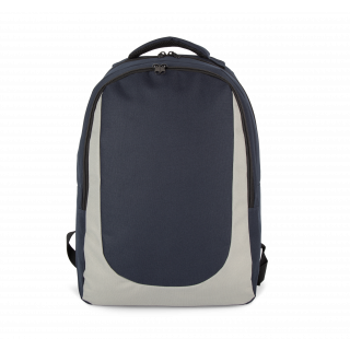 Sac à dos sports d’équipe KI0193 - Navy / Light Grey personnalisable - Vue de face