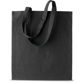 Sac shopping avec longues anses KI0223 - Black personnalisable - Vue de face