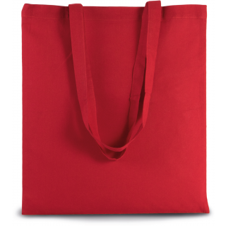 Sac shopping avec longues anses KI0223 - Cherry Red personnalisable - Vue de face