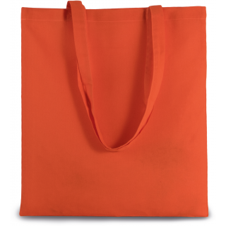Sac shopping avec longues anses KI0223 - Spicy Orange personnalisable - Vue de face