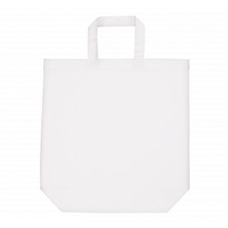 Sac shopping en coton KI0247 - White personnalisable - Vue de face