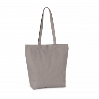 Sac cabas en coton bio KI0252 - Metal Grey personnalisable - Vue de face