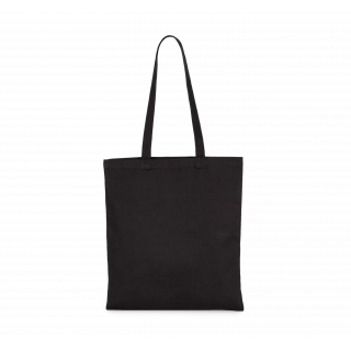 Sac shopping classique coton bio KI0262 - Black personnalisable - Vue de face