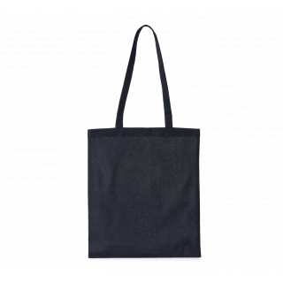 Sac shopping en coton biologique KI0288 - Navy Blue personnalisable - Vue de face