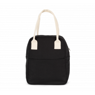 Sac isotherme en coton KI0369 - Black personnalisable - Vue de face