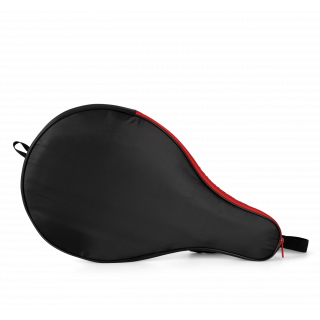 Sac porte-raquette de padel KI0381 - Black / Red personnalisable - Vue de face