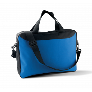 Porte-document KI0413 - Black / Royal Blue personnalisable - Vue de face