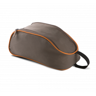 Sac range-chaussures KI0501 - Capuccino / Orange personnalisable - Vue de face