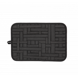 Tablette organiseur porte-câbles et accessoires KI0517 - Black personnalisable - Vue de face