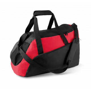 Sac de sport KI0607 - Black / Red personnalisable - Vue de face