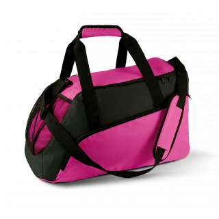 Sac de sport KI0607 - Fuchsia / Black personnalisable - Vue de face