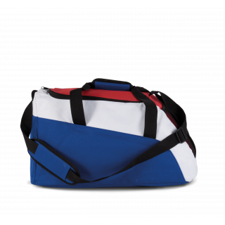 Sac de sport KI0607 - Reflex blue/White/French red personnalisable - Vue de face
