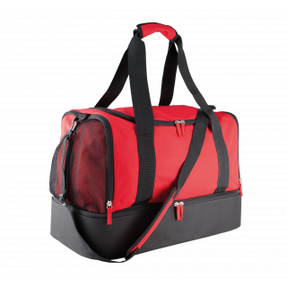 Sac sport collectif KI0618 - Black / Red personnalisable - Vue de face
