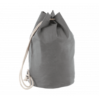 Sac marin en coton avec cordon KI0629 - Grey personnalisable - Vue de face