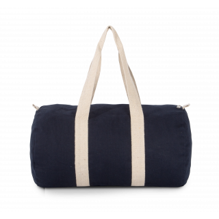 Sac fourre-tout en toile de coton KI0632 - Navy / Off White personnalisable - Vue de face