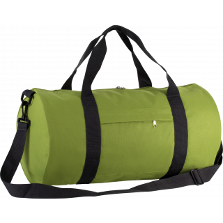 Sac fourre-tout forme tube KI0633 - Burnt Lime / Dark Grey personnalisable - Vue de face