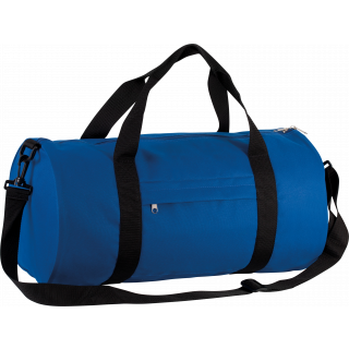 Sac fourre-tout forme tube KI0633 - Royal Blue / Black personnalisable - Vue de face