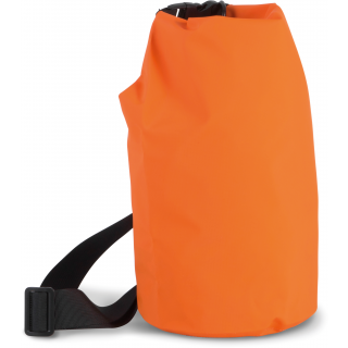 Sac étanche Roll-Top 5 litres KI0644 - Orange personnalisable - Vue de face