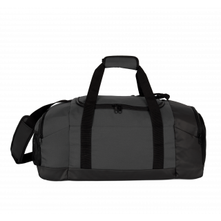 Sac de sport recyclé avec double compartiment latéral KI0650 - Black personnalisable - Vue de face