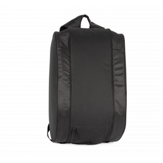Sac à dos de padel avec double compartiment porte-raquette KI0652 - Black personnalisable - Vue de face