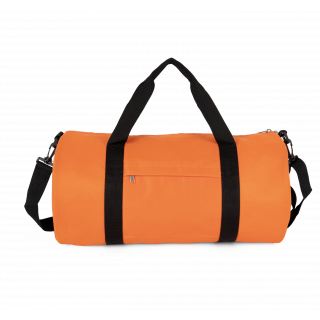 Sac tubulaire recyclé avec poche frontale KI0655 - Orange Zest personnalisable - Vue de face