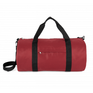 Sac tubulaire recyclé avec poche frontale KI0655 - Red Safran personnalisable - Vue de face