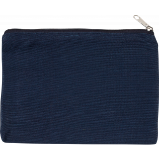 Pochette en juco KI0723 - Midnight Blue personnalisable - Vue de face
