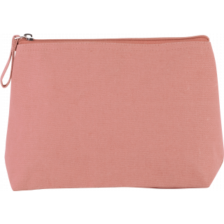 Trousse en coton canvas KI0724 - Dusty Pink personnalisable - Vue de face