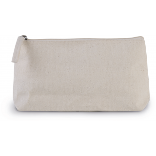 Trousse de toilette en coton KI0728 - Natural personnalisable - Vue de face