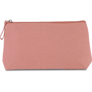 Trousse de toilette en coton KI0728 - Dusty Pink personnalisable - Vue de face