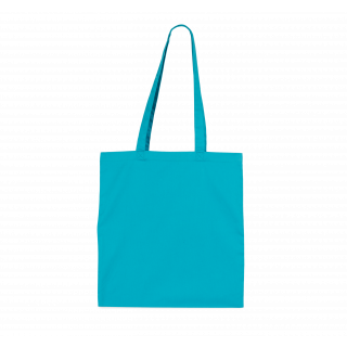 Sac shopping KI0739 - Turquoise personnalisable - Vue de face