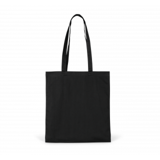 Sac de shopping en polycoton KI0741 - Black personnalisable - Vue de face