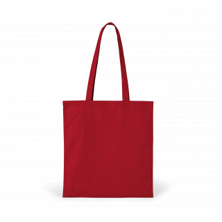 Sac de shopping en polycoton KI0741 - Cherry Red personnalisable - Vue de face