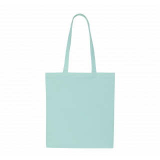 Sac de shopping en polycoton KI0741 - Ice Mint personnalisable - Vue de face