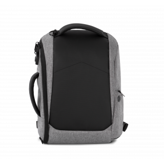 Sac à dos antivol pour tablette 13" KI0890 - Graphite Grey Heather / Black personnalisable - Vue de face