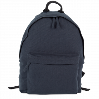 Sac à dos en coton KI0935 - Navy personnalisable - Vue de face