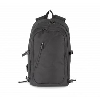 Sac à dos business KI0939 - Black personnalisable - Vue de face