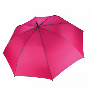 Parapluie de golf ouverture automatique KI2006 - Fuchsia / Slate Grey personnalisable - Vue de face