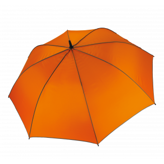Parapluie de golf ouverture automatique KI2006 - Orange / Dark Grey personnalisable - Vue de face
