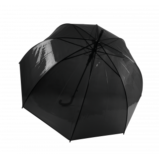 Parapluie transparent KI2024 - Black personnalisable - Vue de face