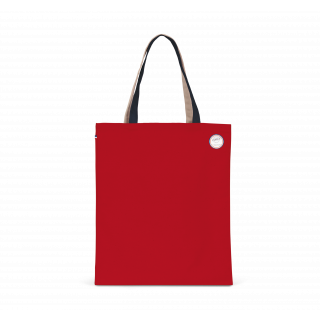 Sac de shopping tricolore Origine France Garantie KI3205 - Red personnalisable - Vue de face