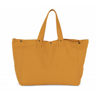 Sac de shopping en coton délavé KI3208 - Washed Sunflower personnalisable - Vue de face