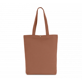 Sac shopping délavé en coton KI3213 - Washed Russet personnalisable - Vue de face