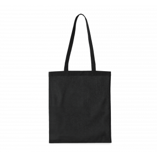 Sac shopping avec longues anses KI3223 - Black personnalisable - Vue de face