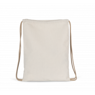 Sac à dos recyclé à cordon coulissant KI5102 - Ecume personnalisable - Vue de face