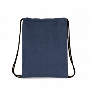 Sac à dos recyclé à cordon coulissant KI5102 - Horizon Blue personnalisable - Vue de face