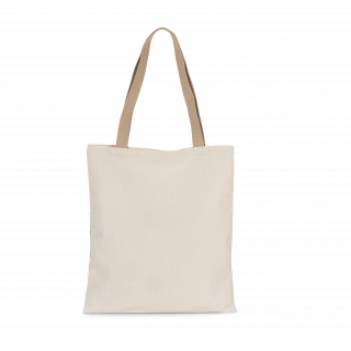 Sac shopping recyclé KI5203 - Ecume / Hemp personnalisable - Vue de face