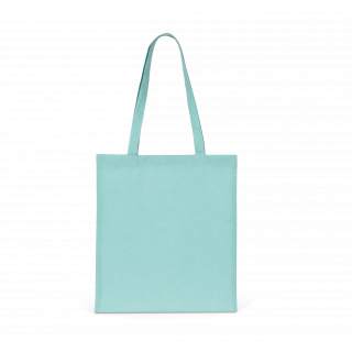Sac shopping recyclé KI5209 - Topaz Blue personnalisable - Vue de face